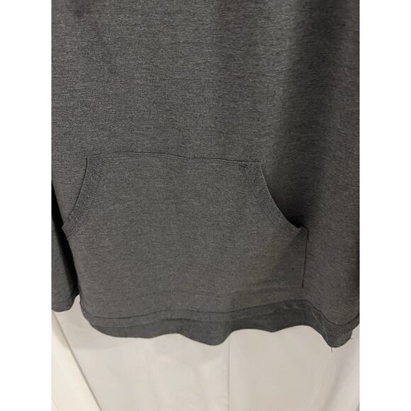 Soft Surroundings Kassidy Cowl Neck Pullover Tunic Gray Button Detail Size Large - Picture 3 of 9